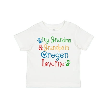 

Inktastic Oregon My Grandma and Grandpa Love Me Boys or Girls Toddler T-Shirt
