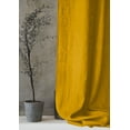 thumbnail image 2 of The Cozy Creations Set of 2 Rod Pocket Window Panels, 100% Cotton Curtain for Door ,Bedroom, Living Room and Kitchen, Thik Cotton Extra Long Blackout Curtains, Mustard, 44" Wide x 90" Length, 2 of 4
