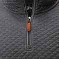thumbnail image 5 of TGW Men's Quilted Golf Pullover Jacket for Golfing Charcoal M, 5 of 6