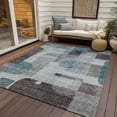 thumbnail image 6 of Addison Rugs Chantille Indoor/Outdoor Transitional Modern Teal Washable Rectangle Rug, 5' x 7'6", 6 of 6
