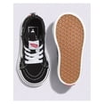 thumbnail image 3 of Vans Sk8-HI Zip Leather Toddler Sneakers Black/True White size 9, 3 of 4