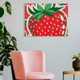 thumbnail image 3 of Chilfamy Pop Art Strawberry Wall Art Prints With Frame Canvas Prints Perfect for Living Room & Bedroom Decor, Ready to Hang, Ideal Gift 16x12x0.75in, 3 of 7