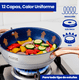 thumbnail image 4 of Flavor Kitchen Batería de Cocina 12 Piezas | Sartenes Antiadherentes y de Acero Inoxidable Quirúrgico | Juego de Ollas y Sartenes | Apto para Inducción, Horno y Lavavajillas | Libre de PFOA y PTFE, 4 of 8