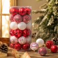thumbnail image 4 of PALIFEUR 24PCS Christmas Ornaments Set, Shatterproof Christmas Ball Ornaments, Glitter Baubles Hanging Balls Decorations for Xmas Tree Holiday Party, 4 of 7