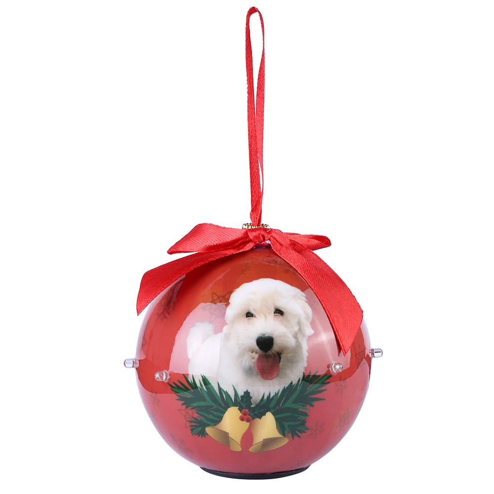 Dog Collection Twinkling Lights Christmas Ball Indoor Decorative Ornament