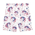 thumbnail image 4 of joogoo Unicorns Stars Girls Lined Shorts Bike Dance Bottoms 6T, 4 of 7