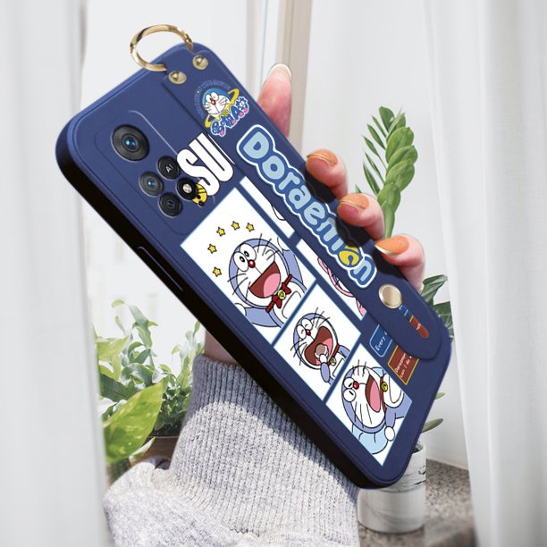 Para Xiaomi Redmi Note 11 Pro/5G 11S (Con Correa De Muñeca) De Dibujos Animados Lindo Doraemon Teléfono Diario Caso De Silicona Carcasa Completa Protección De La Lente A Prueba De Golpes Casos