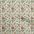 thumbnail image 1 of oneOone Rayon Light Yellow Fabric Asian Suzani Craft Projects Decor Fabric Printed By The Yard 56 Inch Wide, 1 of 5