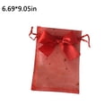 thumbnail image 2 of Kearding 30 Uds bolsa de tul transparente exquisita bolsa con cordón bolsas de ñame joyería bolsas de jabón Bowknot caramelo bolsillo fiesta de boda Kits de decoración para fiestas rojo 17*23cm Kearding HA070639-18, 2 of 6
