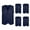 Navy Blue, variant on TOPTIE 5 Pack Unisex Work Vest Button Up Vest Volunteer Activity Supermarket Uniform-Navy Blue-XL
