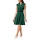 thumbnail image 2 of Vestido de trabajo INSPIRE CHIC para mujer, corte acampanado, mangas cortas, vestido de negocios XL verde 2024, 2 of 6