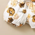 thumbnail image 4 of Dooleck Baby Girl Clothes Ribbed Ruffle Bodysuit Floral Bow Shorts Set 3PCS Outfit, 4 of 8