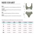 thumbnail image 2 of Kdxio Ladybugs 3 Print Women's 2 Piece High Waisted Wrap Spaghetti Strap Summer Swimsuit Bikini Set-Large, 2 of 5