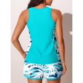 thumbnail image 2 of High Waisted Tankini Swimsuit for Women Tummy Control Modest Two Piece Bathing Suit with Boyshorts Conservative Swimwear, 2 of 4