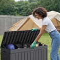 thumbnail image 6 of Homall 82 Gallon Outdoor Storage in Resin Deck Box Lockable Deck Box, Gray, 6 of 7
