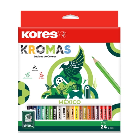 Kores Kromas Lápices de Colores México 24 Piezas