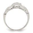 thumbnail image 2 of Auriga 925 Sterling Silver Claddagh Ring for Women Size- 6, 2 of 6