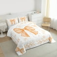thumbnail image 3 of Homewish Watercolor Bow Bedding Comforter Set for Cute Girls, Orange Star Butterfly Twin Comforter Sets, Princess Bowtie Bedding Set, Breathable Home Decor, 3 of 8
