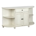 thumbnail image 6 of TMS Grace 60” Wide Open Shelf Farmhouse Kitchen/Dining Room Sideboard, Antique White, 6 of 6