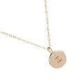 thumbnail image 3 of Pendentif Rond en Forme de Pièce Collier Disque Alphabet Chaîne de Cou Fille Cadeau Bijou Féminin, 3 of 8