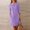 01 Purple, variant on Weiqiqre Athletic Dress for Women Casual Summer Comfy Knee-Length Shirt Dresses with Pockets Classic Solid Long Sleeve Dresses