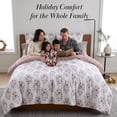thumbnail image 4 of Southshore Fine Linens Merry Manor Christmas Comforter Set, King/California King, 3 PCS, 1 Comforter and 2 King Pillow Shams, Ultra Soft Brushed Microfiber, Down Alternative Bedding, 4 of 9