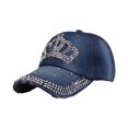 thumbnail image 1 of Sonducket Gorra de béisbol ajustable con actividades al aire libre del diamante artificial con la gorra de béisbol de los vaqueros de las Sombreros Mezclilla nº 3, 1 of 6