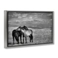 thumbnail image 3 of Stupell Industries Focused Horse Duo Gray Framed Floater Canvas Wall Art design by Wendy Caro, 21 x 31, 3 of 9