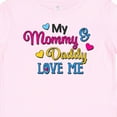 thumbnail image 4 of Inktastic My Mommy and Daddy Love Me with Hearts Boys or Girls Baby T-Shirt, 4 of 5