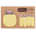 thumbnail image 4 of Bloc de notas adhesivas con diseño de pegatinas, marcapáginas y blocs de notas (2 tipos de cada juego) Amarillo, 4 of 9