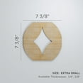 thumbnail image 3 of Ekena Millwork 7 3/8"W x 7 3/8"H x 3/8"T Extra Small Gresham Decorative Fretwork Wood Wall Panels, Birch, 3 of 3