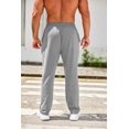 thumbnail image 2 of COOFANDY Men's Cotton Sweatpants Open Bottom Lounge Pants Lightweight Casual Jogger Pants with Pockets, 2 of 6