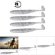 thumbnail image 3 of Señuelos Blandos De Pesca ANGGREK 20PCS 7.5cm Cola De Paleta Swimbait T Tail Grub Worm Baits, 3 of 8