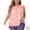 Light Orange, variant on DARING DIVA Women's Plus Ruffle Sleeve Keyhole Back Chiffon Blouse 1X Light Orange