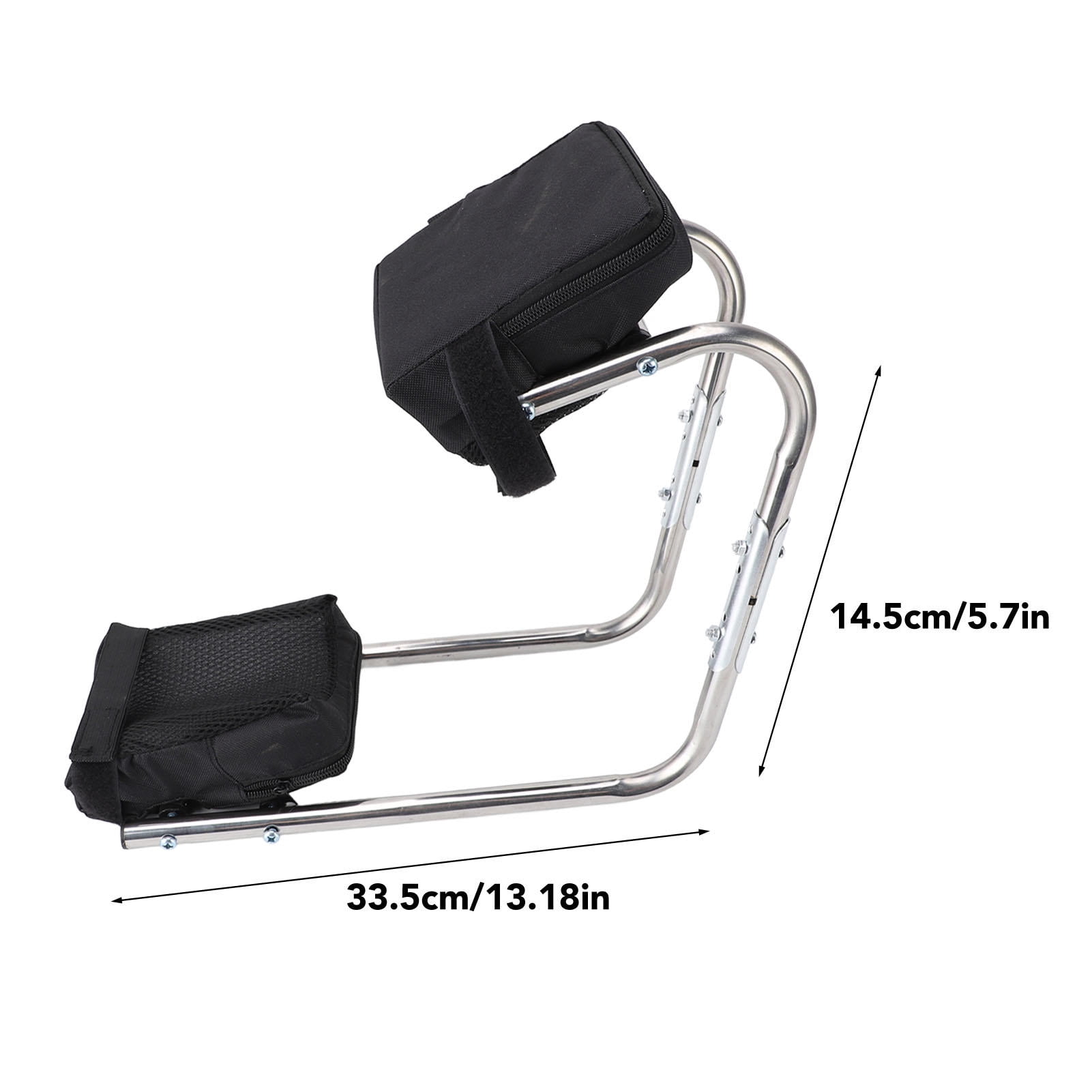 Suodoka 6.3” x 14.6” Folding Stainless Steel Knee Seat & Garden Workbench – Ergonomic, Portable, Multi‑Use Kneeler with Ankle Support