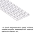 thumbnail image 4 of Uxcell 2 Pack M.2 SSD Heatsink Cooler with Thermal Pad Alloy Aluminum Cooling Sink for PC, 70x22x3mm, Light White, 4 of 5