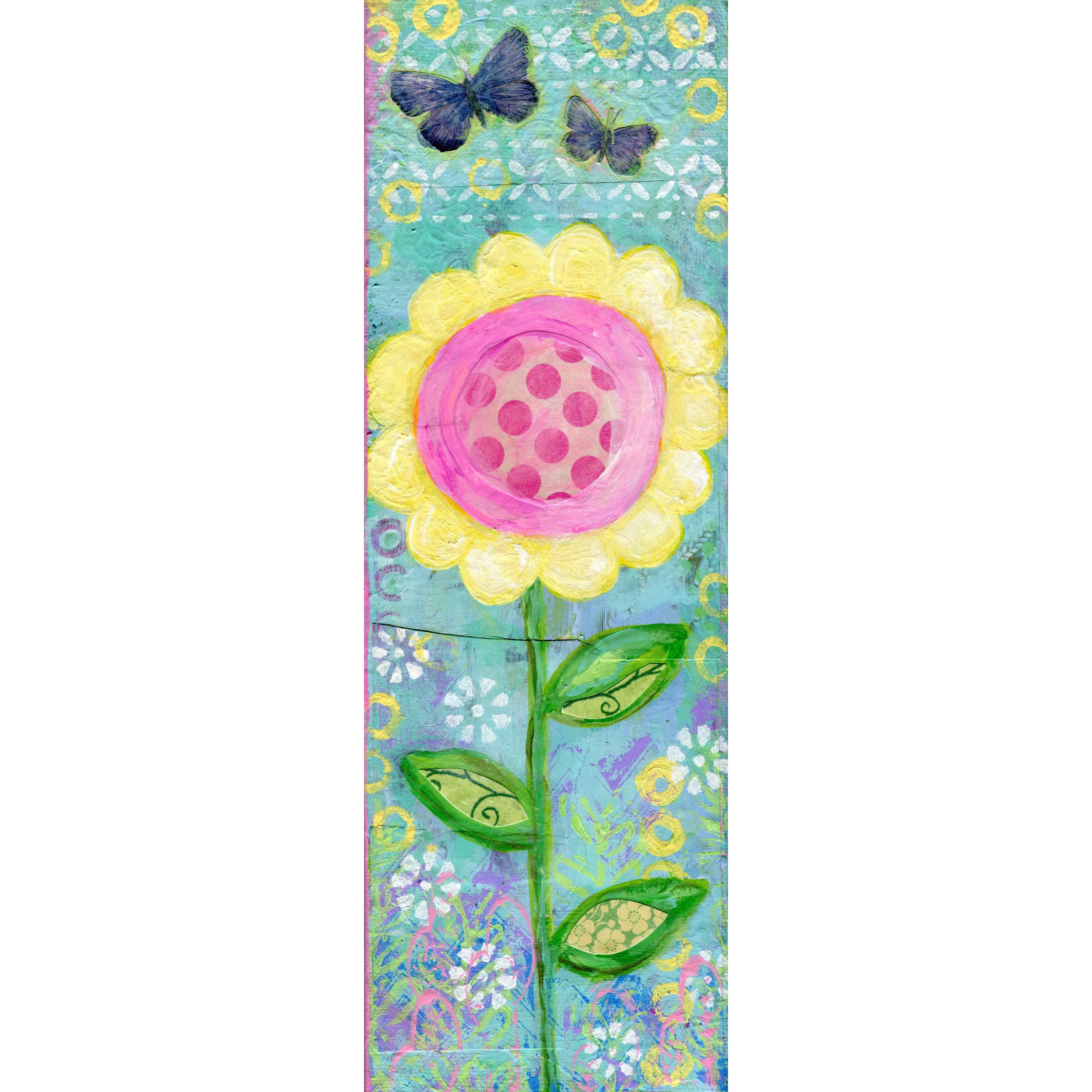 Marmont Hill "Happy Today" by Jill Lambert Painting Print on Wrapped Canvas
