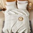 thumbnail image 6 of Davulos King Size Quilt Set 3 Pieces,Lightweight Beige Bedspread Coverlet Leaf Pattern Quilts for King Bed Microfiber Bed Cover Set for All Season, 6 of 8