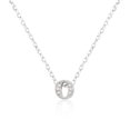 thumbnail image 1 of Precious Stars Collier Pendentif Initiale O en Zircon Cubique Micro-Pavé, 1 of 1
