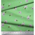 thumbnail image 2 of Soimoi Polyester Crepe Fabric Leaves & Azalia Floral Decor Fabric Printed Yard 42 Inch Wide, 2 of 5