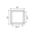 thumbnail image 4 of Espejo Kessa Muebles Fangle - gris 850223, 4 of 4