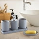 thumbnail image 5 of Accesorios de baño Modernos perfecl de plástico 5 piezas gris, 5 of 7