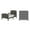 Cool Gray, variant on Child Craft Hampton Toddler Bed and Dresser Bedroom Set, Pine Wood Construction, Matte White, 2-Piece
