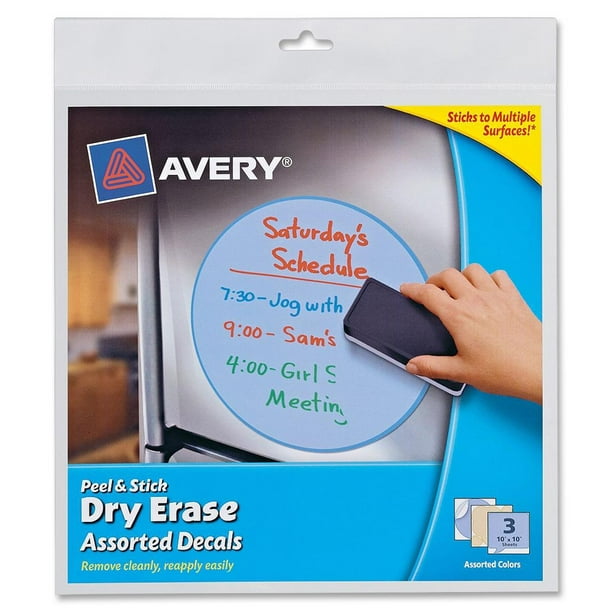 Peel and Stick Dry Erase Decal