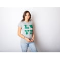 thumbnail image 4 of Womens LOVE Lucky Clover Saint Patricks Day Cute Green St Patty Shamrock T Shirt Womens Graphic Tees, 4 of 9