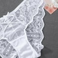 thumbnail image 4 of Sexy Lady Transparent Underwear Women Floral Lace Briefs Seamless Hollow Out Panties, 4 of 7