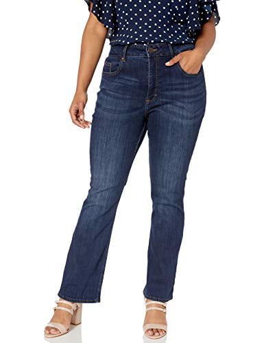 Riders by Lee Indigo womens Plus Size Heritage High Rise Skinny Flare ...