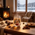 thumbnail image 7 of 15oz Winter Story Scene Glass Cup, Warm Cabin & Lakeside Pattern Aesthetic Festive Glass Mug, Multipurpose Holiday Glassware for Drink Serving & Home Table Decor, Christmas Xmas Holiday Gift, 7 of 7