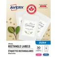 thumbnail image 1 of Avery White Rectangle Labels with Sure Feed Technology, 3⅓" x 4", Permanent Adhesive, for Laser and Inkjet Printers - 25264, 1 of 9