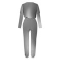 thumbnail image 4 of Frostluinai Gradient Lounge Sets for Women Long Sleeve Casual Shirts Drawstring Waist Baggy Sweatpants Plus Size Sweatsuits with Pocket, 4 of 5